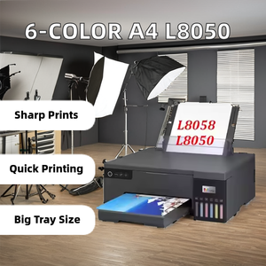 Yeni 6-Color A4 L8050 Ecotank fotoğraf süblimasyon yazıcı XP600 baskı kafası yarı otomatik masaüstü yazıcı kartı baskı L8058 - Product Image 3