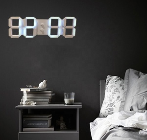Minimalist Style Large White APP Control Led Alarm Digital Clock With <strong>Light</strong> <strong>Sensor</strong> <strong>Function</strong> - Product Image 6