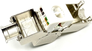 10g 180度8引脚rj45 6a类屏蔽无工具网络模块6a类FTP梯形插孔 - Product Image 3
