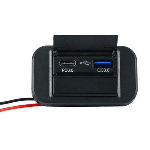 12-24V <strong>Input</strong> QC3.0 PD3.0 <strong>Output</strong> 36W Dual <strong>USB</strong> Charger Socket Bus RV Truck - Product Image 1