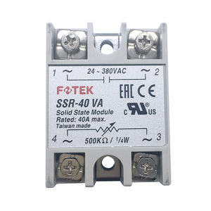 FOTEK SSR-40VA Single Phase Solid State <strong>Module</strong> Variable Resistor <strong>Input</strong> with 24~380VAC <strong>Output</strong> 40A Rated Current - Product Image 1
