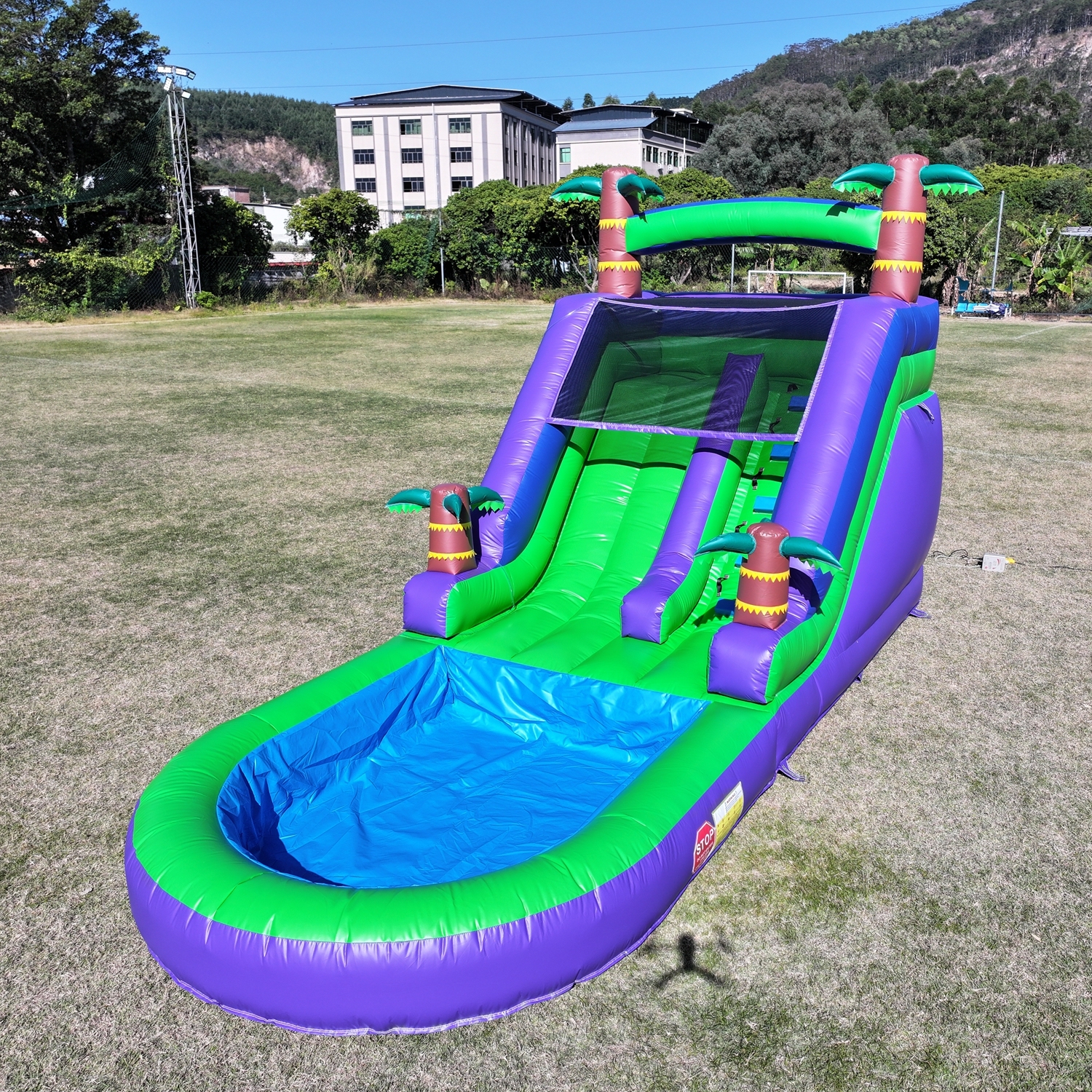 Verde+Azul+Morado (21x9x12 pies/6.4x2.75x3.65 m) con soplador
