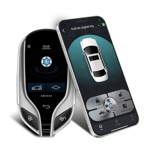 RoadNavi MaseratiスタイルPKEキーレスエントリーシステムベンツ/BMW/アウディ/VW/ポルシェ用スマートLCDキースクリーン、電話アプリコントロール付き - Product Image 4