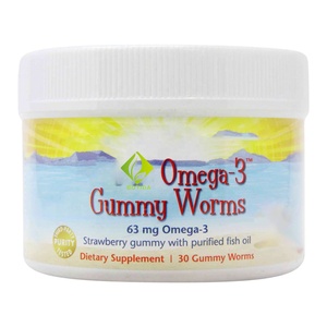 Vegan Kids Multi vitamin Gummy mit DHA Omega 3 6 9 Fischöl Vitamin C Nootropic zur Unterstützung gesunder Gehirn funktion Gummis - Product Image 1