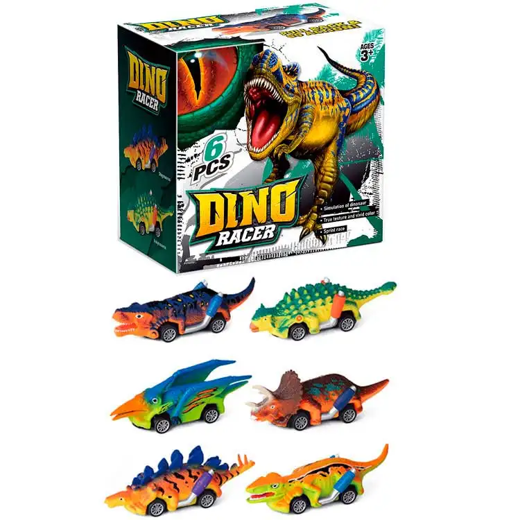 Jai-Coche de juguete de dinosaurio para niños, juguete infantil para tirar hacia atrás, venta al por mayor