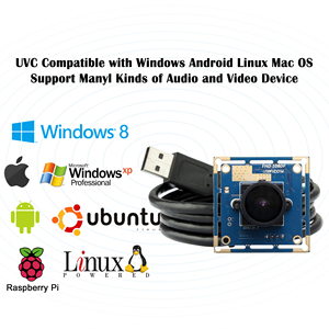 ELP高速fps 1080P 30 60 120fps相机迷你PCB 2m pixels OV2710彩色鱼眼镜头170度广角高清网络摄像头USB2.0