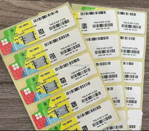 Win10/11 Professional Label OEM Key Online Activation Yellow Sticker License Win10/11 OEM Activation Win10/11Pro Pro Key COA - Product Image 1