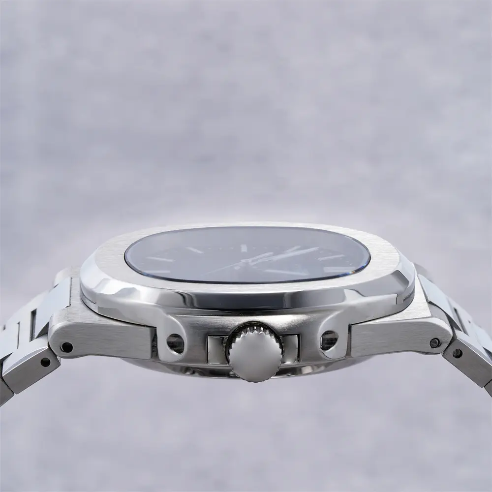 メンズ50m防水ルミナスカレンダーオロロギ自動MeccaniciUomoスクエアウォッチラグジュアリーメンズ腕時計