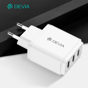 Devia <strong>17W</strong> Fast <strong>Charger</strong> White EU 5V 3.1A 3USB ABS PC Fireproof Quick Phone <strong>Charger</strong> for Mobile Phone Use Packed in Box - Product Image 3