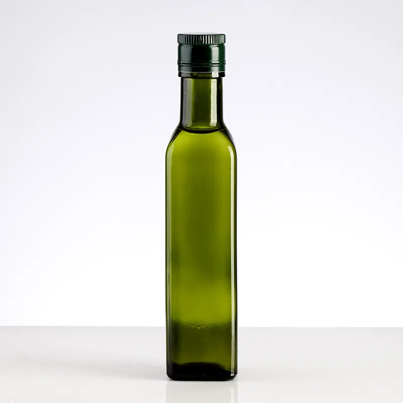 Fabbricata in fabbrica a buon mercato, personalizza una bottiglia di vetro di olio d'oliva con tappo a forma di olio
