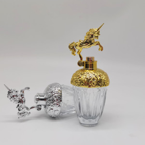 Homay Packaging 50ml 80ml clear Perfume Glass <strong>Bottle</strong> with <strong>unicorn</strong> Cap and Pump Sprayer for Cosmetic - Product Image 2