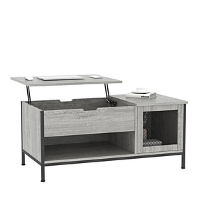 <strong>Multi</strong> <strong>Functional</strong> Nordic Modern Wholesale Lift Top Adjustable Furniture Metal Wooden Tea Coffee <strong>Table</strong> with Storage - Product Image 2
