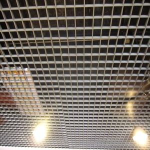 装饰网格天花板铝现代设计格栅天花板建筑材料吊顶 - Product Image 1