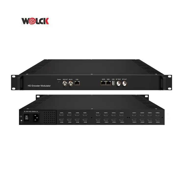 Wolck HD H264 Tuner Digital IP Video Encoder DVB-S2 ISDB-T dvb-t ATSC DVB-C Encoder modulatore