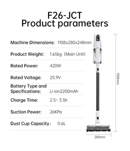 2025 Dibea F26 nhà thông minh quét khô Robot Máy hút bụi với tự làm sạch trạm - Product Image 3
