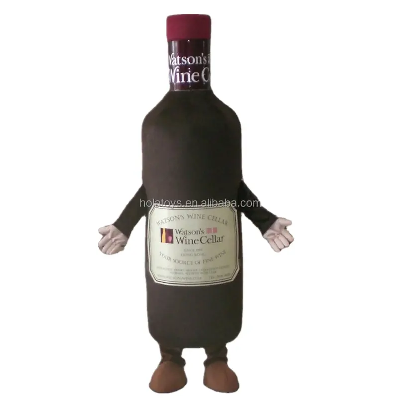 Traje de Mascota de botella de vino Tinto/mascota/traje de Mascota