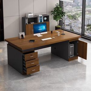 Mesa DE OFICINA DE MADERA multiusos de estilo moderno Diseño integrado simple para computadora PC Laptop Escritorio Estudio para uso en el hogar y la Oficina - Product Image 5