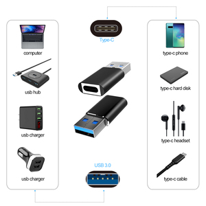 Adapter <strong>Usb</strong> Type C Female Connector <strong>to</strong> <strong>Usb</strong> 3.0 Type a Male Charge Sync Data Adapter - Product Image 4