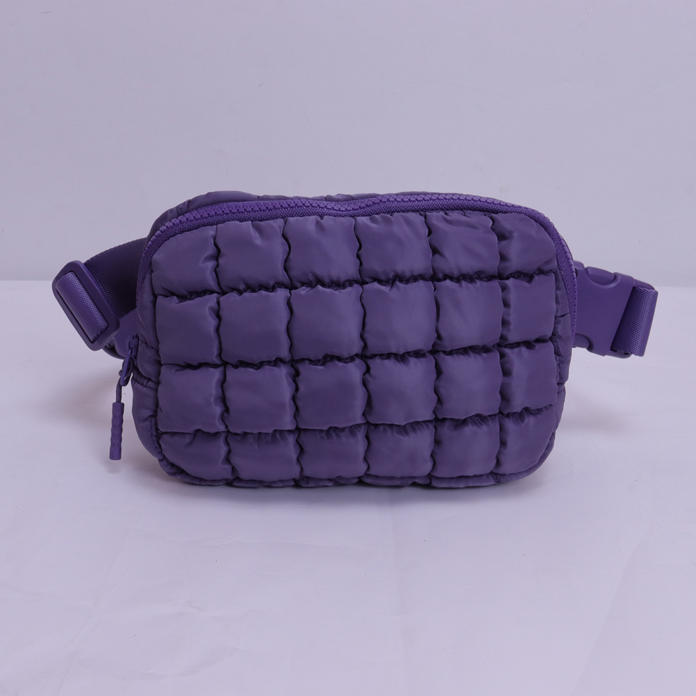 #Lilac Puffer Belt Bag