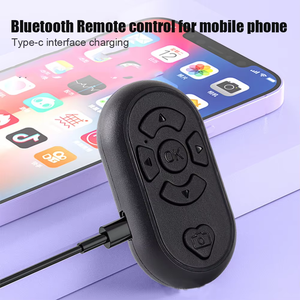 Deklanşör düğmesi selfie aksesuar kamera iphone ve android için şarj edilebilir fotosel kontrol bluetooth uzaktan deklanşör - Product Image 2