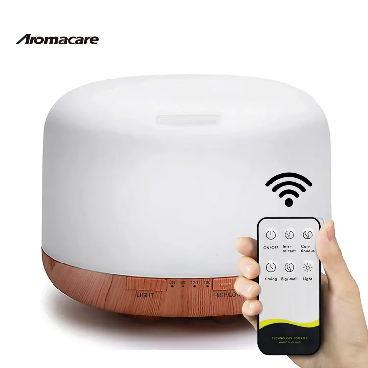 Aroma care Professional Ultraschall 500ml Premium Air Aroma Diffusor mit bunter LED-Lampe