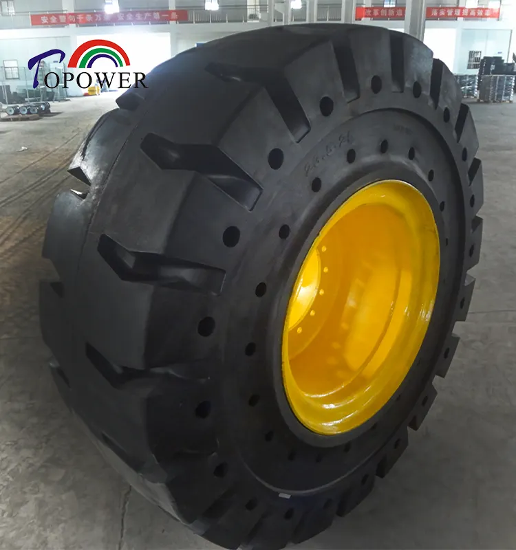 Topower Nhà máy cung cấp chất lượng cao nhiệm vụ nặng nề Lốp xe tải 23.5-25 otr rắn lốp