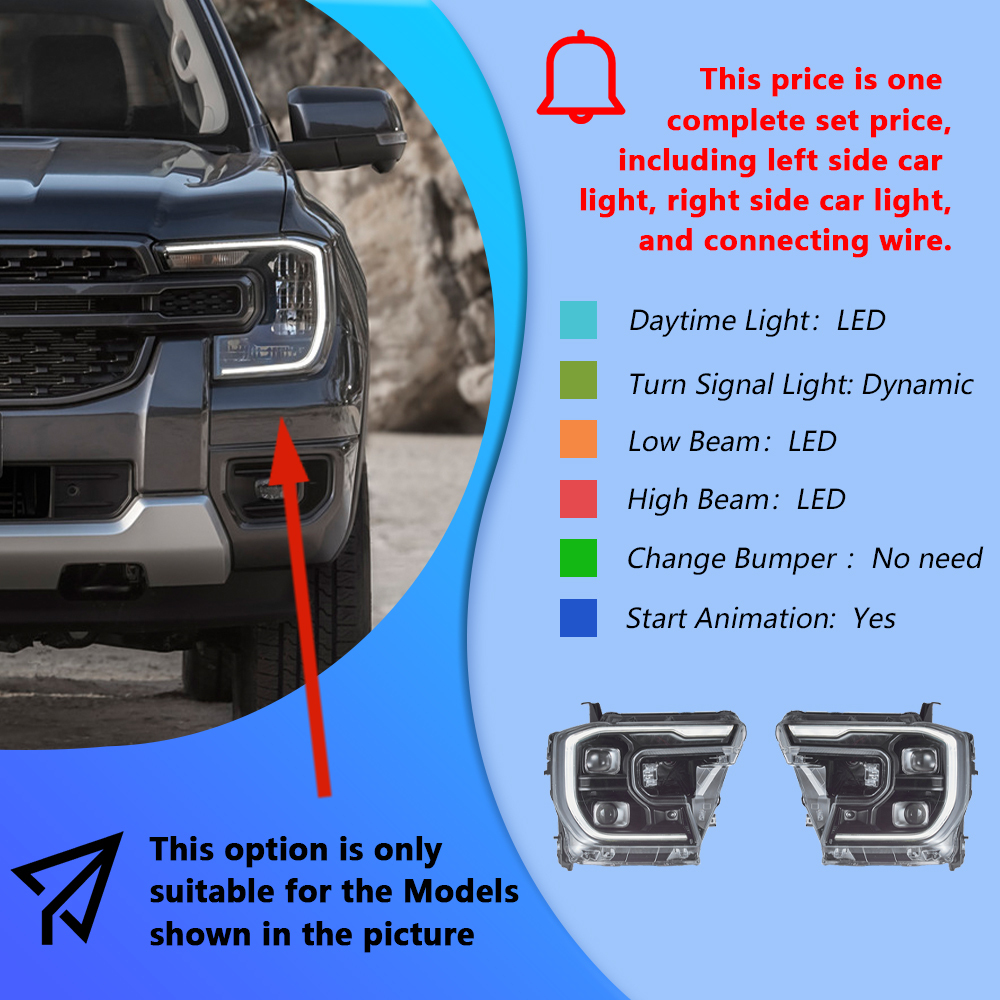 Headlight one set