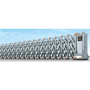 Hiện Đại Tự Động Kính Thiên Văn Cửa Điện Thép Không Gỉ Có Thể Gập Lại Cửa Cho Biệt Thự Sân Đơn Vị Dễ Dàng Cài Đặt Trượt - Product Image 3