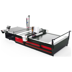 Çok katlı CNC bıçak giyim Gerber kesici giysi kesme makinası Flatbed elbise gömlek desen bez kumaş kesme makinesi - Product Image 2