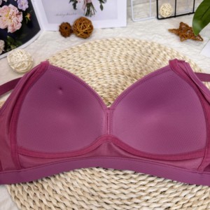 C19 # yüksek kaliteli kadın artı boyutu pürüzsüz balenli sutyen orta yaşlı yaşlı kilolu kadınlar için seksi örme tasarım toptan - Product Image 5