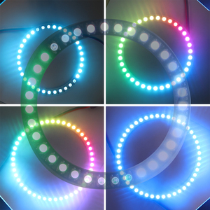 ไฟ5050แบบพิกเซล RGB แอดเดรสดิจิตอลสามารถตั้งโปรแกรมได้5V Sk6812 Ws2812วงแหวน LED วงกลม Ws2812b