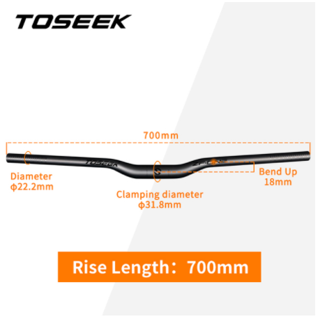 Rise-700mm Matt Black