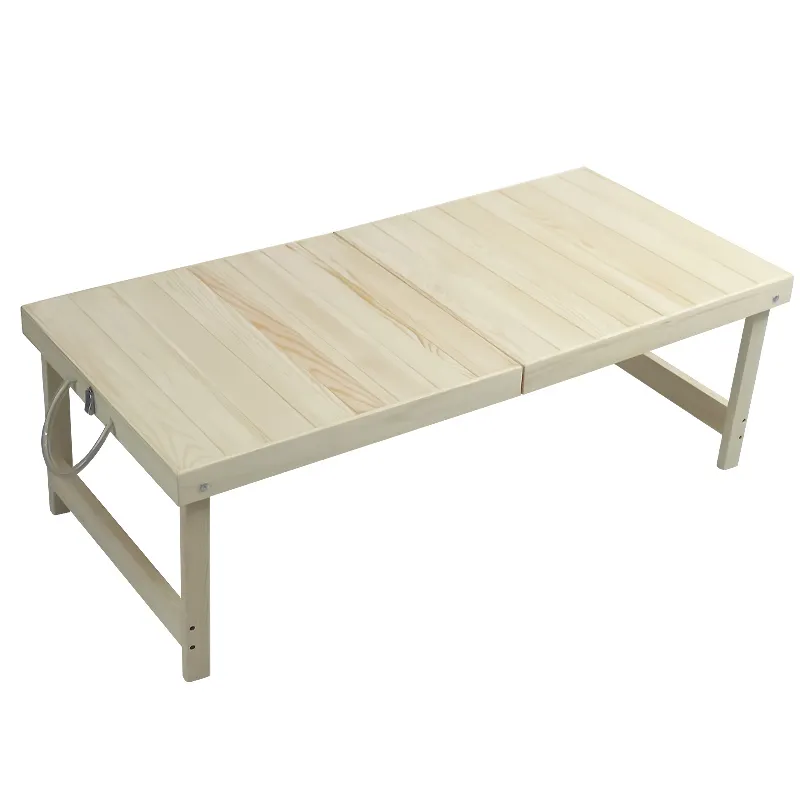 Table pliante en bois de 3,5 pieds avec poignées table pliable pour le camping