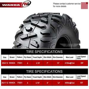 Atv ו utv צמיגים נונאטב צמיגים הנחה גדולה עבור p350 26*9-12 26x9-12 6pr atv 1000cc 4 x4 יכול-אני צד על ידי צמיגי צד