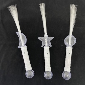 Promocionais Glow Stick Piscando círculo lua sta <span class=keywords><strong>Led</strong></span> Fibra Óptica Wand - Product Image 2