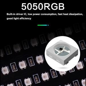 WS2812B RGB 5050SMD Пиксельная Светодиодная панель гибкий матричный экранный модуль индивидуально адресуемый IC WS2812 DC5V - Product Image 2