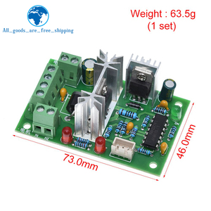 TZT 10V 12V 24V 36V PWM DC controller con interruttore di inversione positivo PWM DC controller per controller di velocità del motore DC 150W - Product Image 2