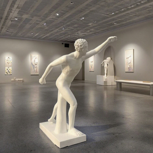 Modern Art Deco soyut yunan heykeli için gerçekçi fiberglas el sanatları el yapımı çevre dostu oyma heykel ev bahçe - Product Image 1