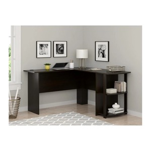 Oem Modern <strong>Simple</strong> Reasonable Price Manager Foldable Office <strong>Computer</strong> Corner <strong>Desk</strong> with Bookshelves and Power Outlet for Household - Product Image 5