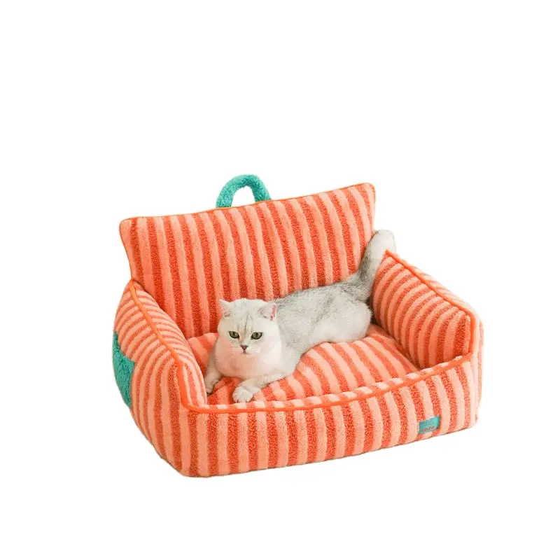 Best seller divano ecologico di lusso cane gatto cuscino per letto per animali domestici gatto piccolo cane medio peluche per animali domestici divani letto