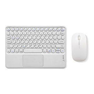 Mini Slim recargable inalámbrico Bluetooth teclado y ratón conjunto para Android Windows Tablet teléfono celular iPad Pro Air Mini 6 7 - Product Image 4