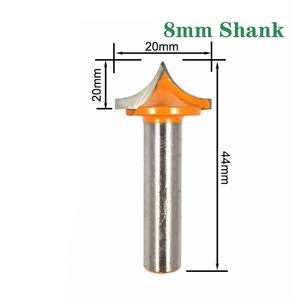 8 kolu sivri burun kesici ağaç İşleme fantezi yönlendirici bit CNC oyma makinesi kesici - Product Image 6