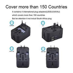 XY All-in-one ที่ชาร์จ USB คู่2.1A ปลั๊กไฟ AC อะแดปเตอร์การเดินทางสากลพร้อมฟังก์ชั่น QC3.0 - Product Image 3