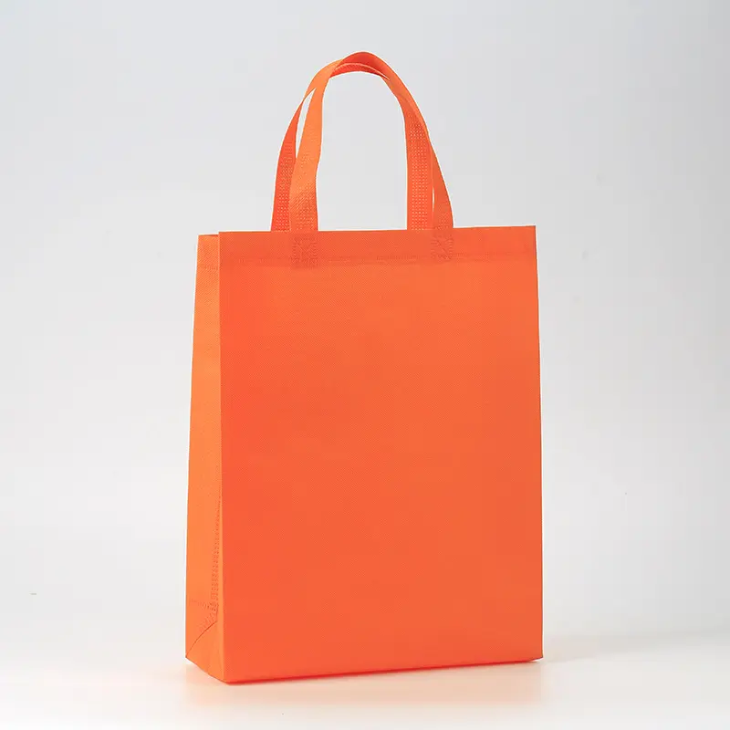 재사용 가능한 쇼핑 토트백 맞춤형 오렌지 블루 맞춤형 자수 오렌지 가방