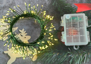 Özelleştirmek 8 modları su geçirmez pille çalışan Led firewedding peri işık küme işıklar düğün festivali Wedding için - Product Image 6