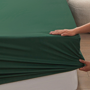 Solid Color Bedding Set 100% Polyester Elastic Fitted <strong>Sheet</strong> Only (Pillowcase Not Included) - Product Image 1