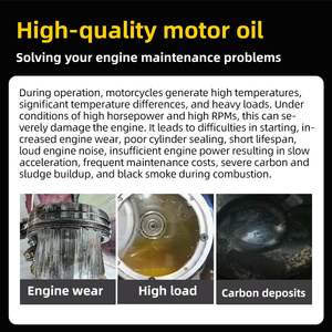 4 zamanlı motosiklet motoru yağ-yüksek performanslı JASO MA2/API <span class=keywords><strong>SN</strong></span> sentetik karışım yağı bisiklet/Scooter için