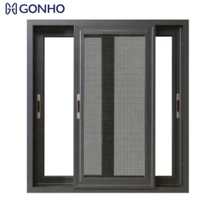 GONHO <strong>Best</strong> Selling Aluminum Thermal Break Structure Glass Reception Heat Insulation Fly Screen Aluminum Sliding <strong>Window</strong> - Product Image 3
