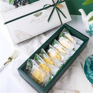 Benzersiz tasarım özel çerez pasta ambalaj kağıdı hediye Boite kutusu geri dönüşümlü bisküvi ambalaj kutuları - Product Image 1