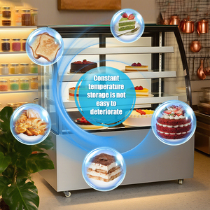 Thương mại bánh hiển thị Cooler bánh Máy làm lạnh hiển thị tủ lạnh bánh hiển thị trường hợp cho siêu thị - Product Image 2